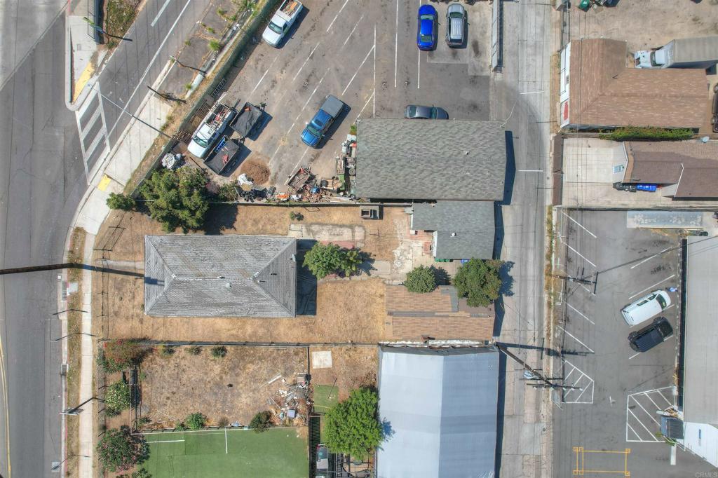 2776-78 National Avenue San Diego, CA 92113 - Photo 6 of 12 an aerial view of a house with a yard and a fountain