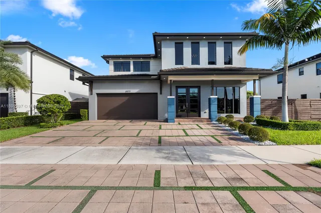 a front view of a house