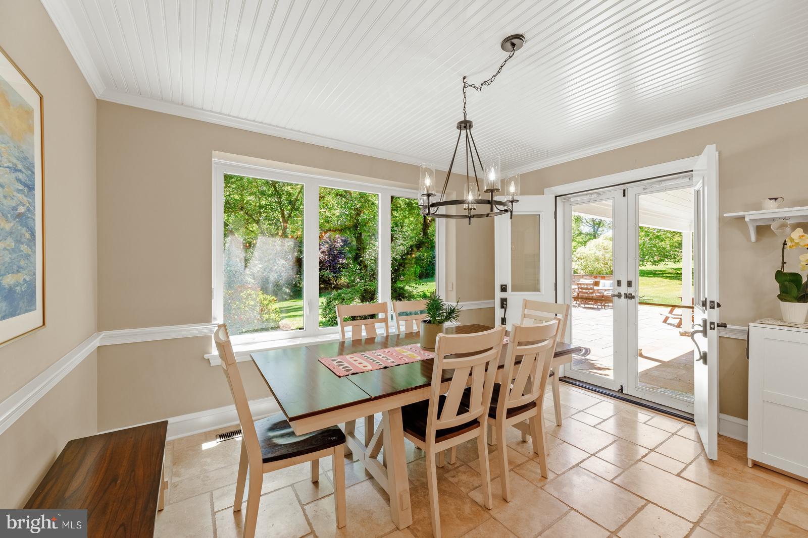 1700 Old Welsh Road Huntingdon Valley, PA 19006 - Photo 17 of 105 a view of a dining room with furniture window and outside view