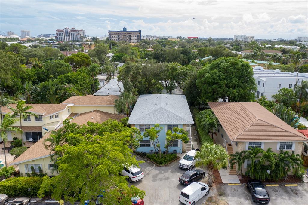 808 Southeast 13th Street, Unit 2 Fort Lauderdale, FL 33316 - Photo 18 of 22 an aerial view of a house with yard and outdoor seating