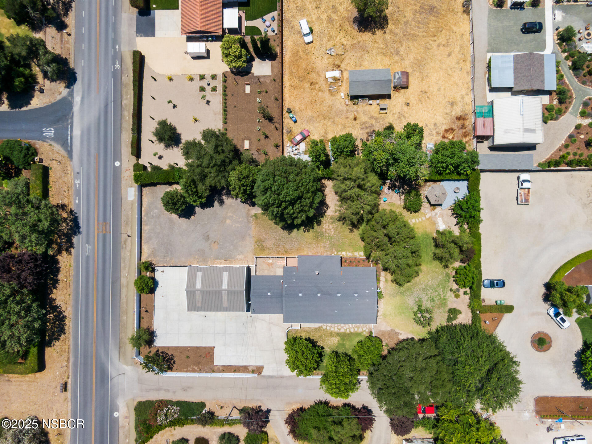1011 North Refugio Road Santa Ynez, CA 93463 - Photo 45 of 48 an aerial view of a house with outdoor space