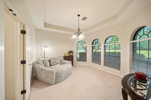 a aerial view of a house