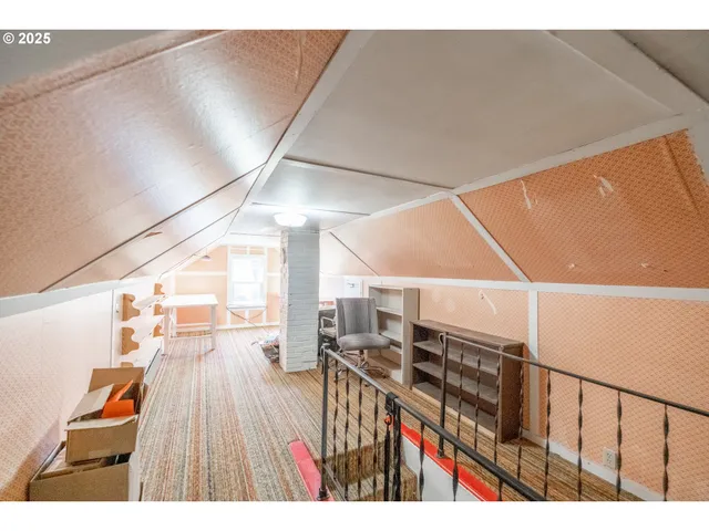 a view of a bathroom with a window