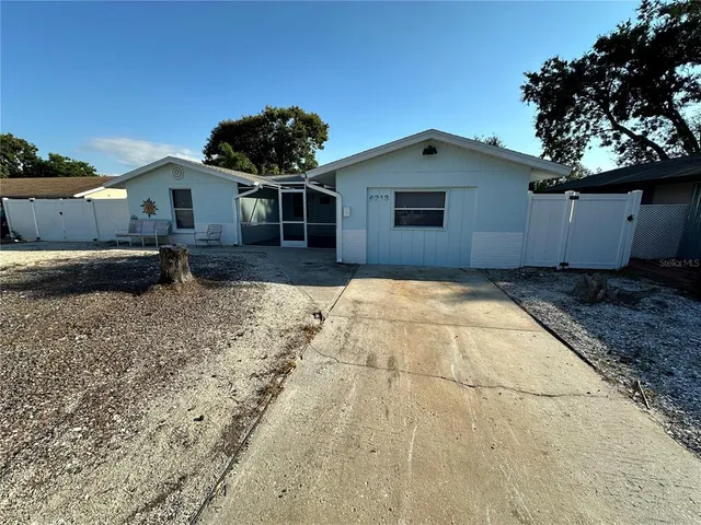 a backyard of a house