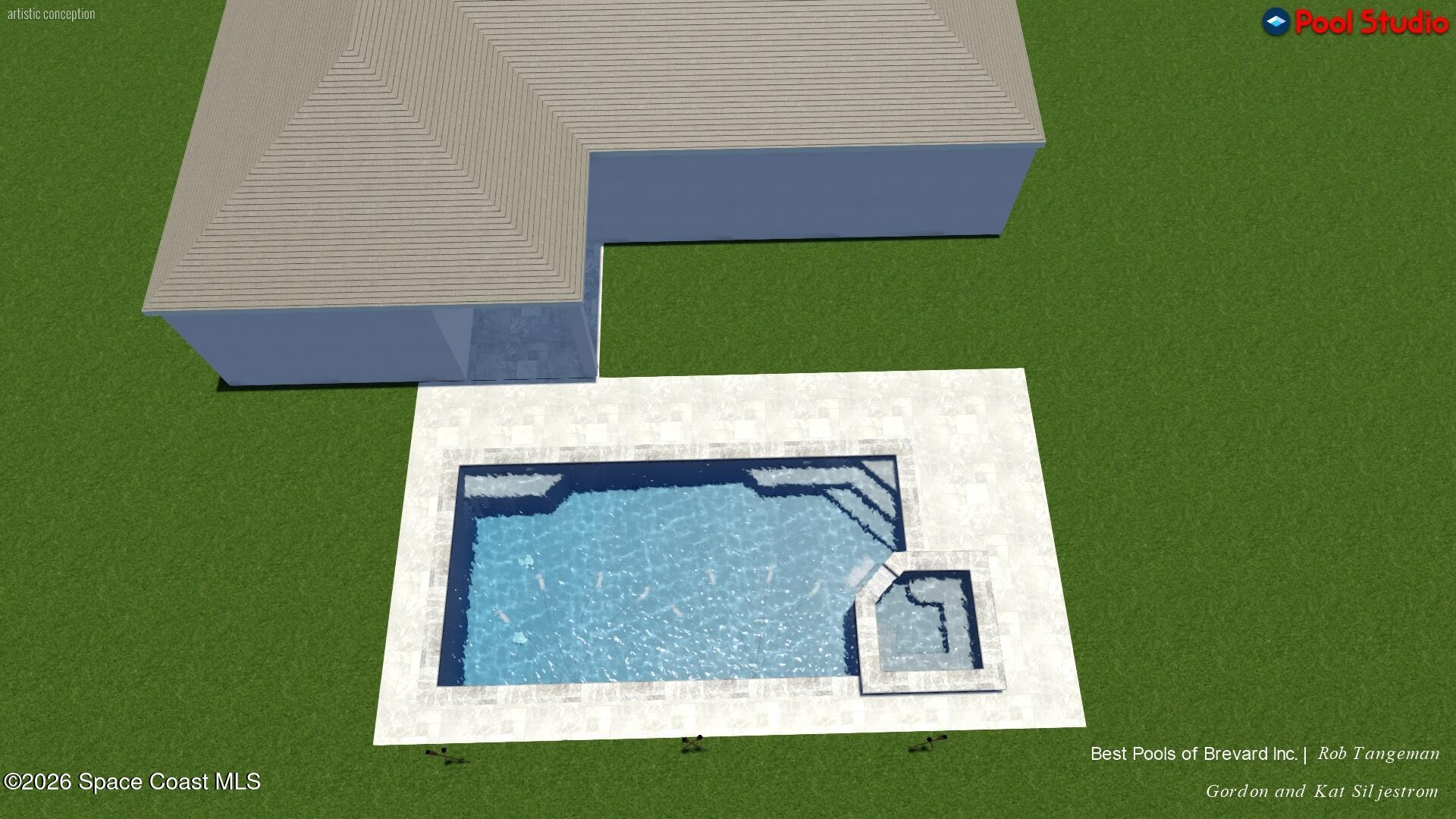 1162 Samar Road Cocoa Beach, FL 32931 - Photo 23 of 27 Dream Pool Design