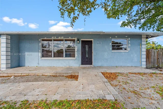 a front view of a house
