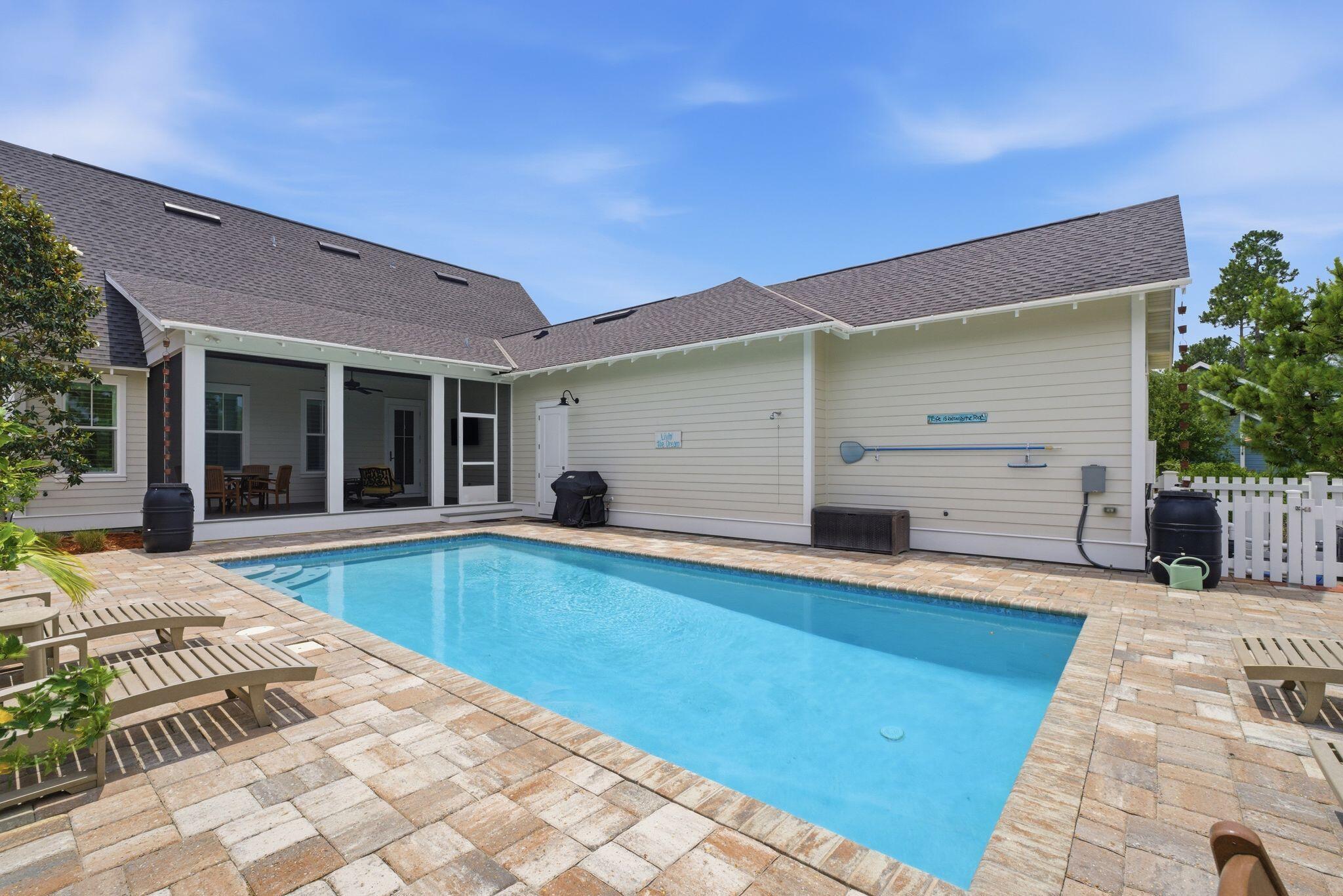 133 Sandchase Circle, Unit LOT 15 Inlet Beach, FL 32461 - Photo 34 of 47 a view of swimming pool with outdoor seating