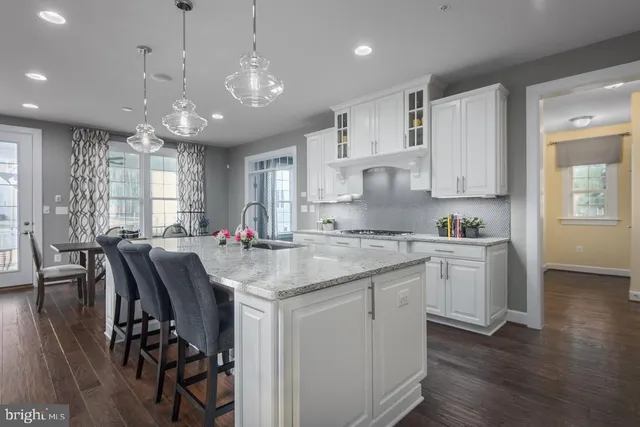 a living room with furniture and a couch