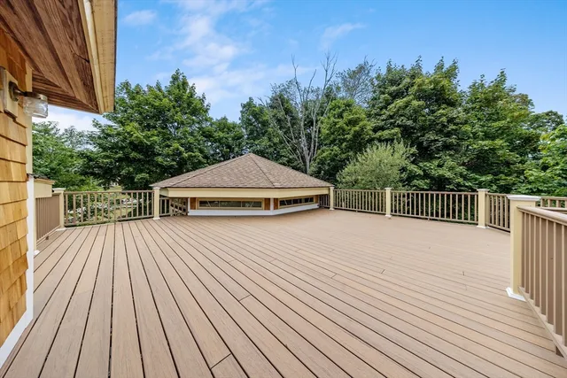 a terrace view with sitting space and trees