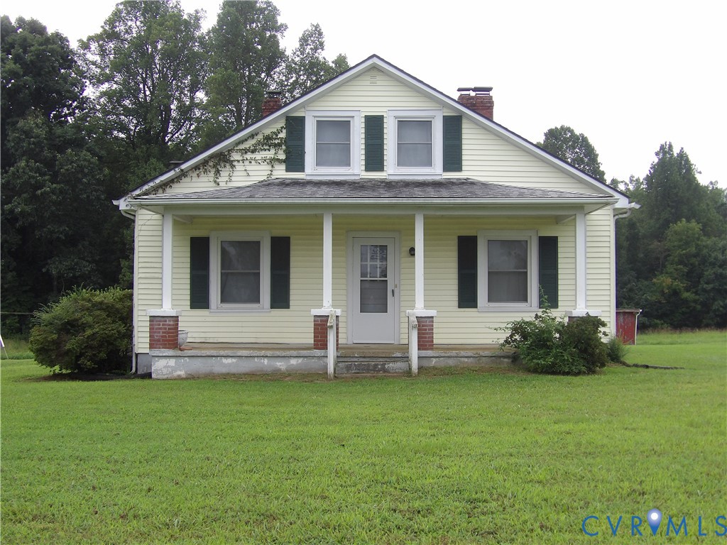 2137 Good Hope Road Crewe, VA 23930 - Photo 2 of 67 Yellow siding exterior with a covered porch, brick