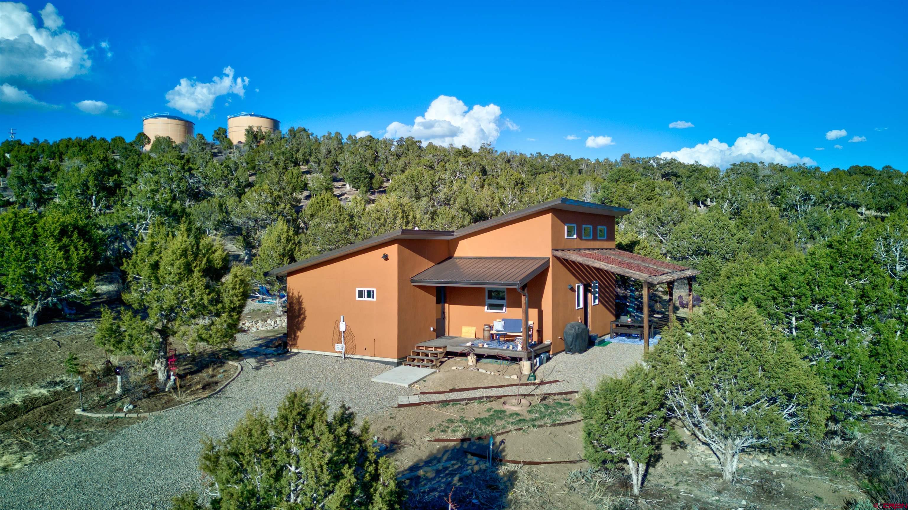 a view of a house with a street