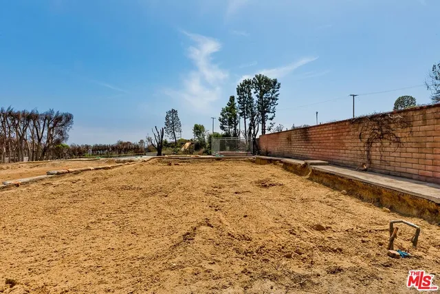 a view of outdoor space with seating area