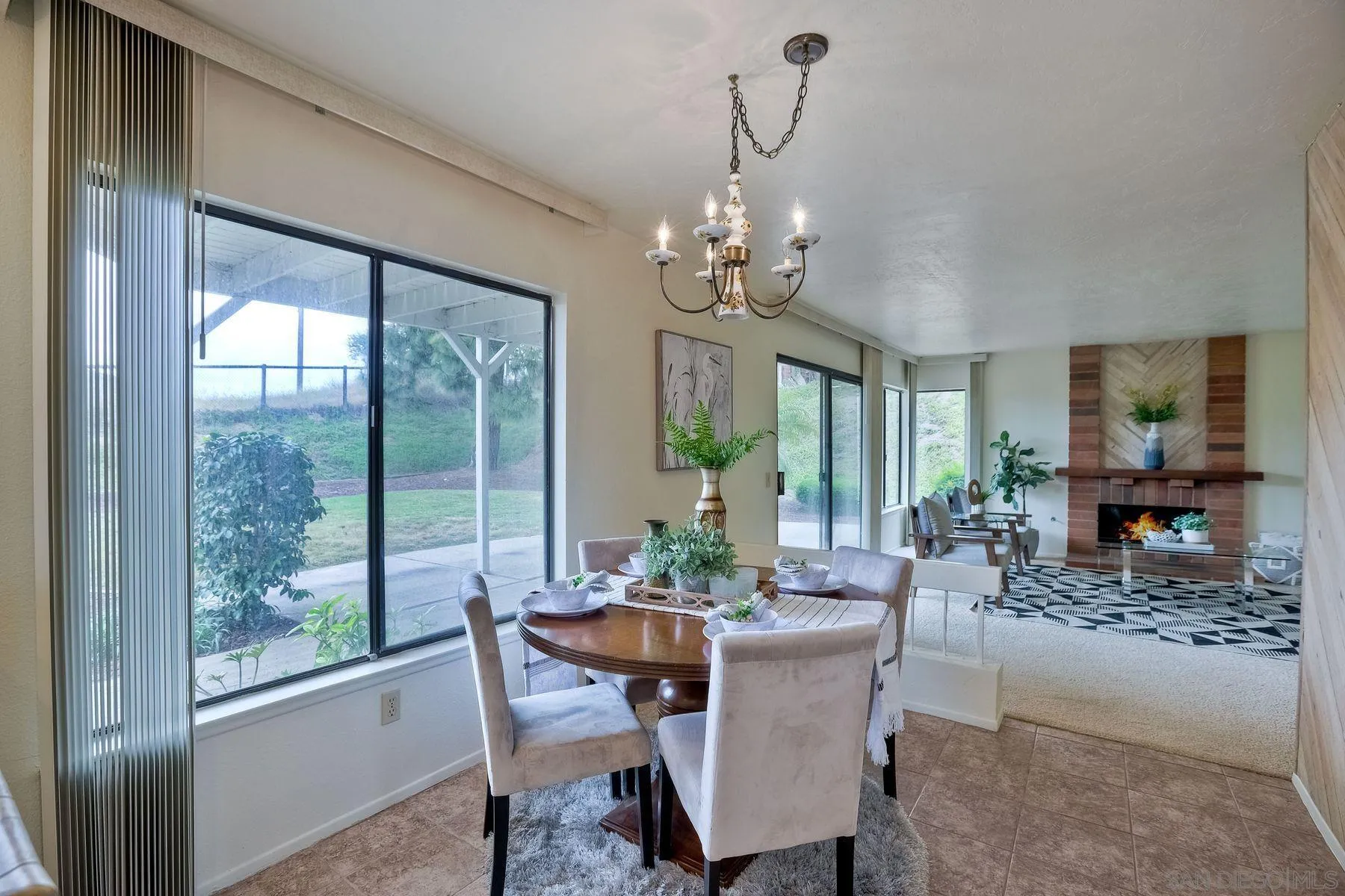 17834 St Andrews Drive Poway, CA 92064 - Photo 14 of 38 a view of a dining room with furniture window and outside view