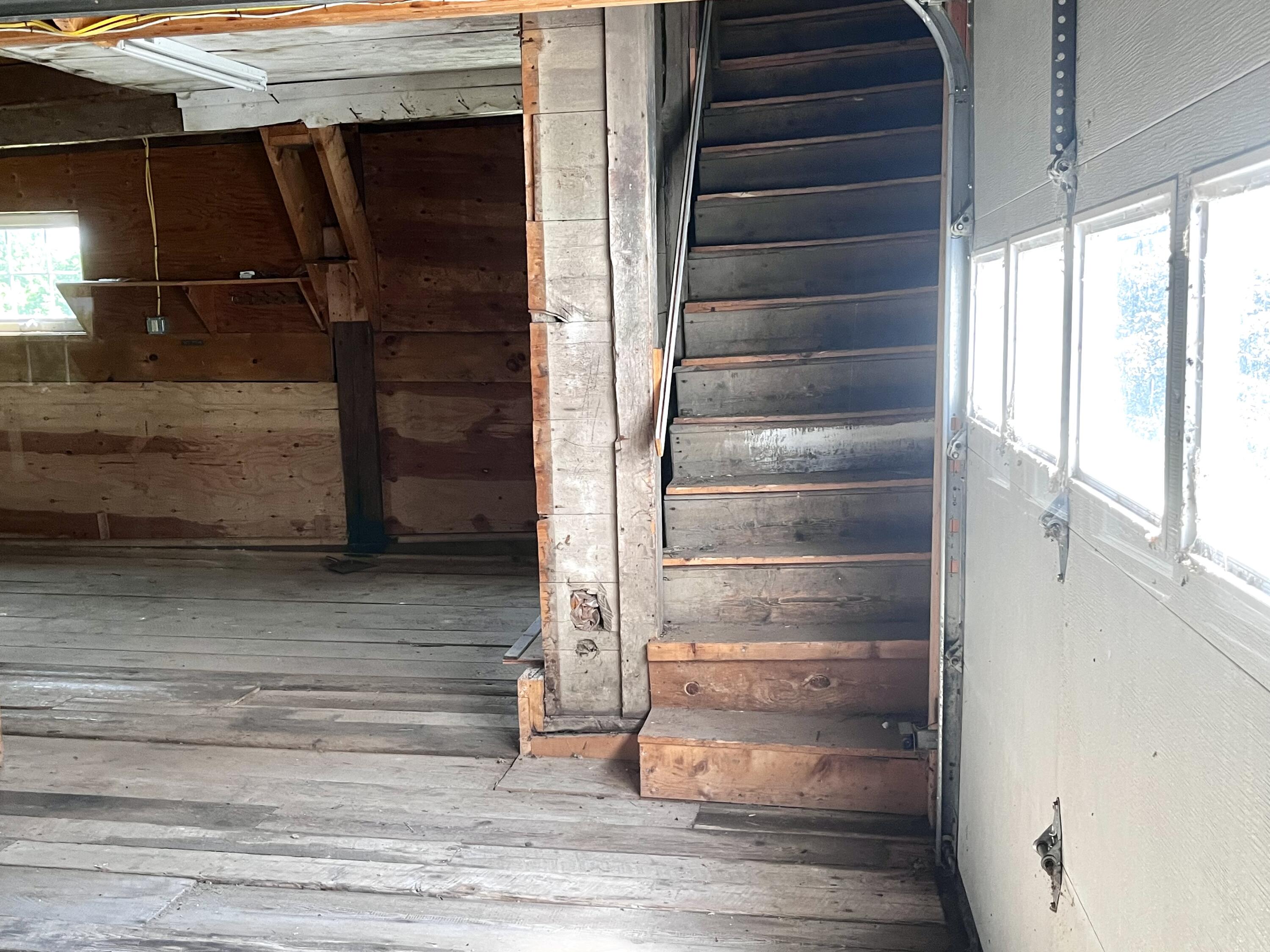 128 Old Airline Road Aurora, ME 04408 - Photo 62 of 74 Stairs leading to 2nd level of barn
