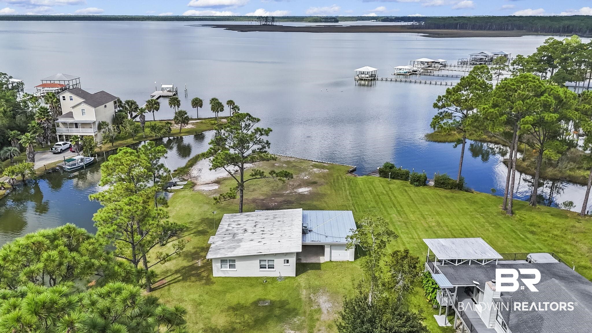 7849 Bayshore Drive Elberta, AL 36530 - Photo 12 of 47 Aerial view with a water view