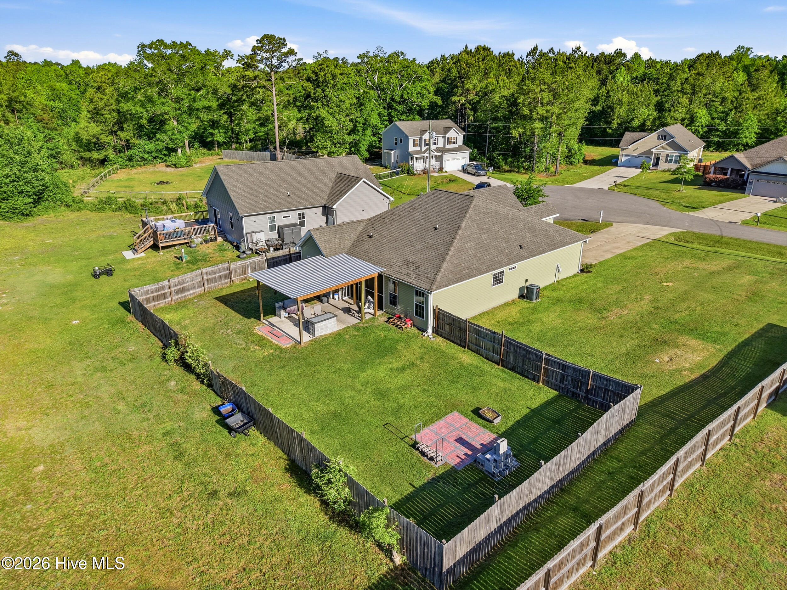 417 Old Stage Road Richlands, NC 28574 - Photo 27 of 30 45_back right aerial