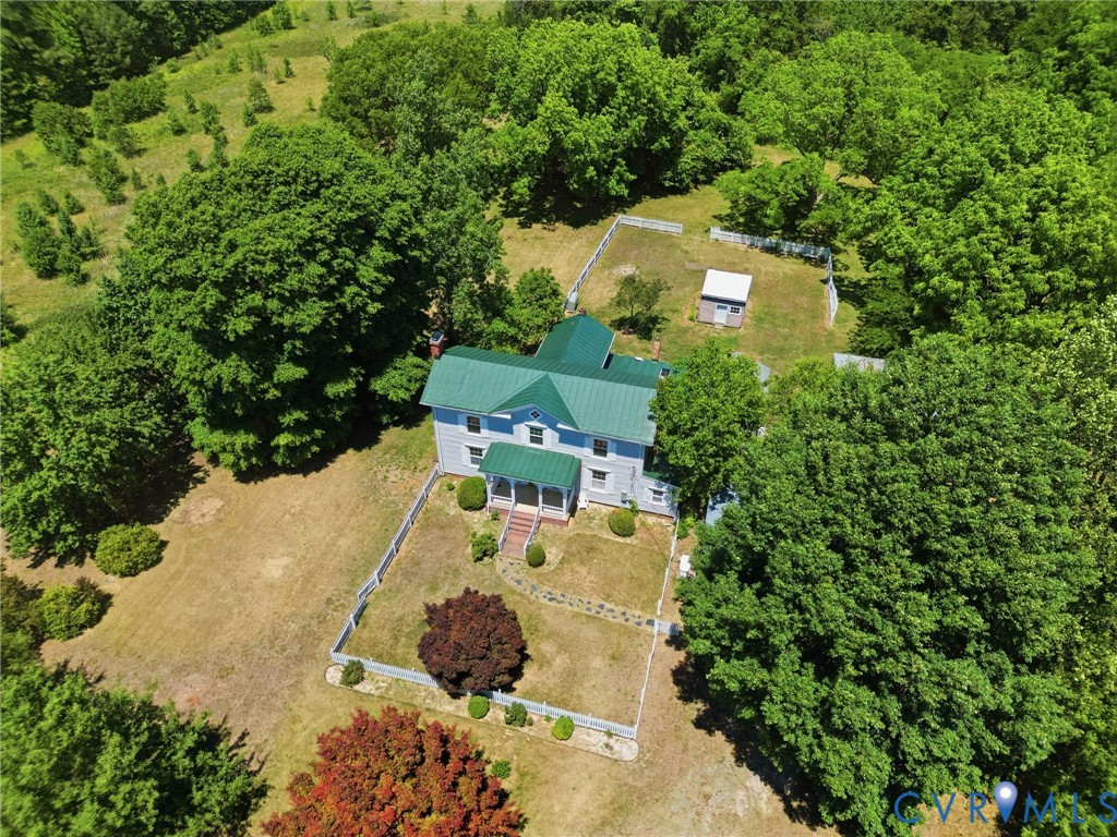 2297 Indian Oak Road Crewe, VA 23930 - Photo 45 of 53 an aerial view of a house with yard swimming pool and outdoor seating
