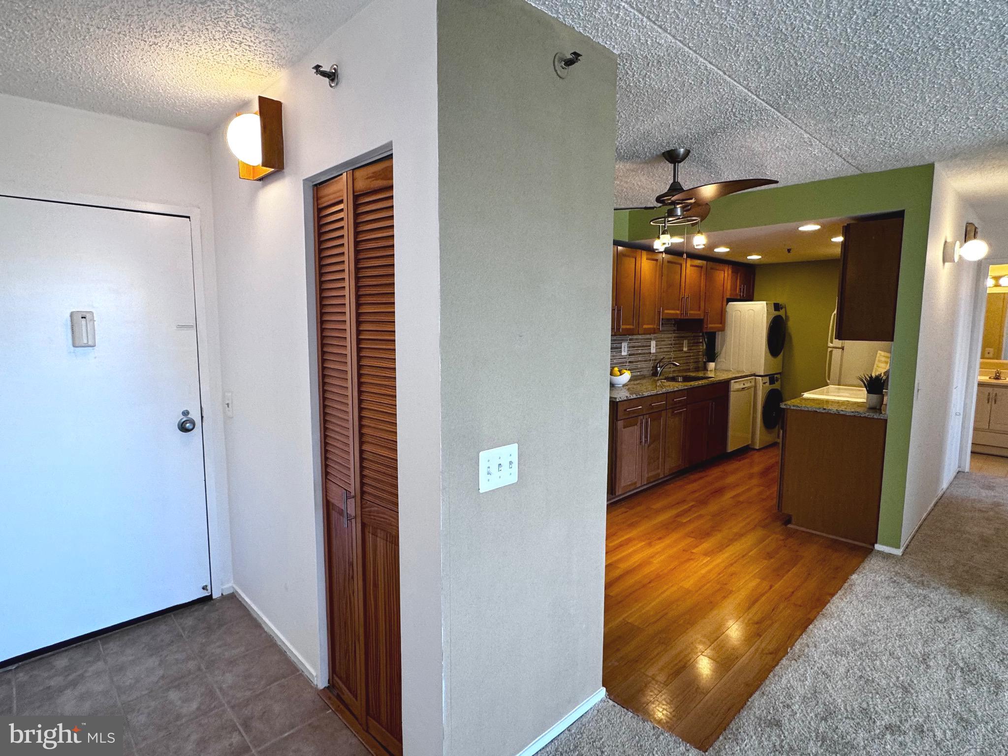 Welcoming foyer and closet