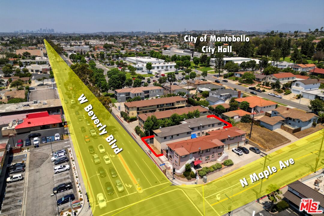 1504 West Beverly Boulevard Montebello, CA 90640 - Photo 22 of 24 an aerial view of a city
