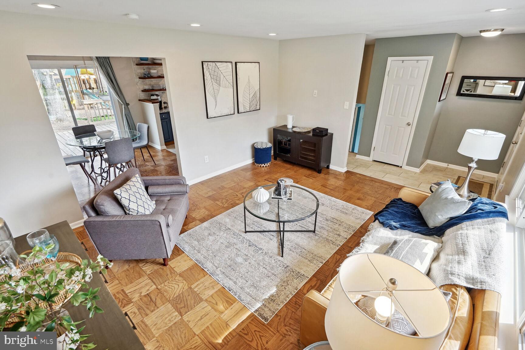 9540 Old Creek Drive Fairfax, VA 22032 - Photo 8 of 36 Living room into dining and entry area