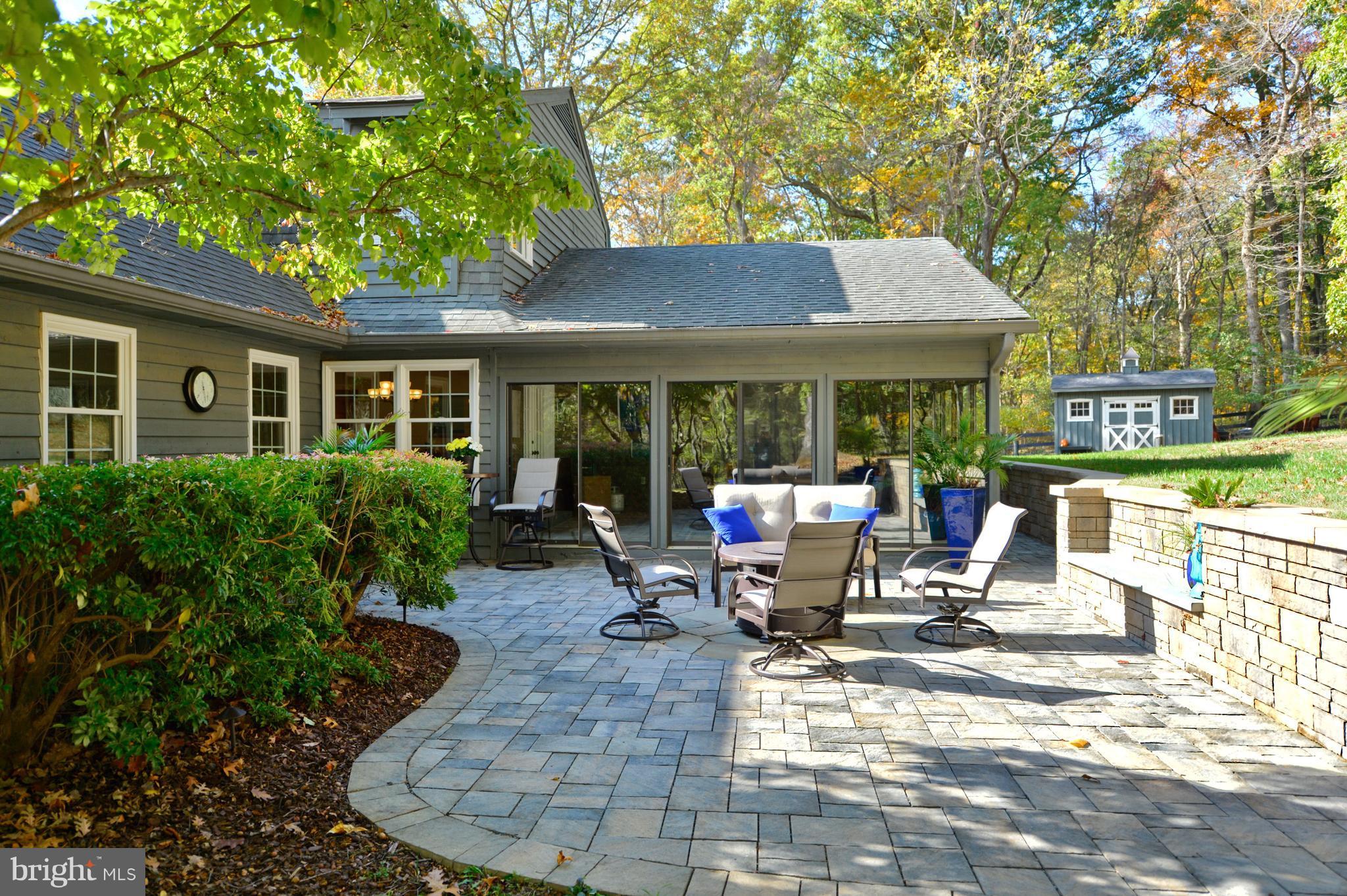 37340 Bolyn Road Purcellville, VA 20132 - Photo 11 of 30 Rear Stone Patio with Low Volt Lighting
