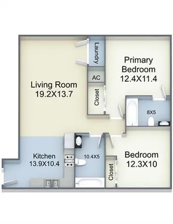 $1,750 | 882 Montegut Street, Unit 107, New Orleans, LA 70117