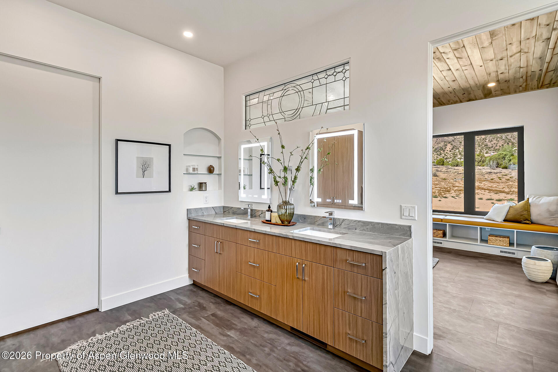 2216 Rimrock Road Grand Junction, CO 81507 - Photo 35 of 84 a spacious bathroom with a mirror a sink and a bathtub