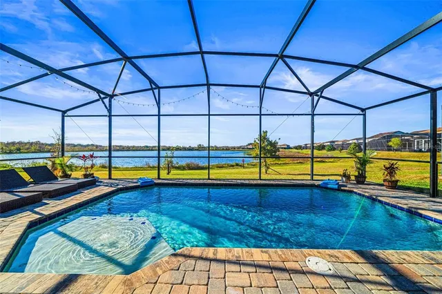 a view of a garage with rack and bicycle