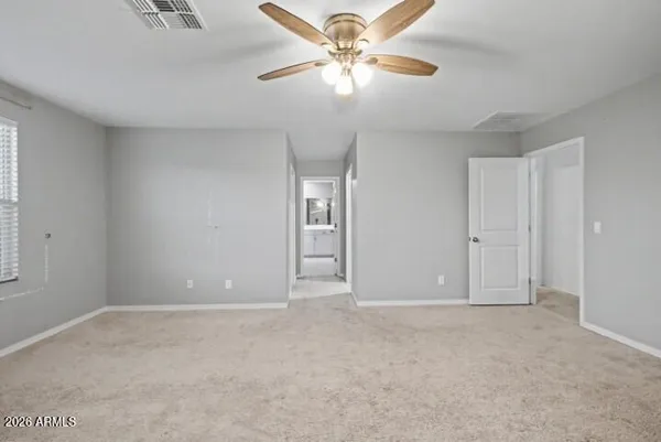 a view of an empty room