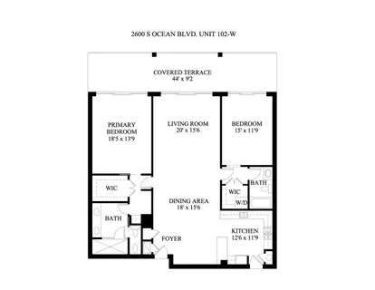 $2,450,000 | 2600 South Ocean Boulevard, Unit 102W, Palm Beach, FL 33480