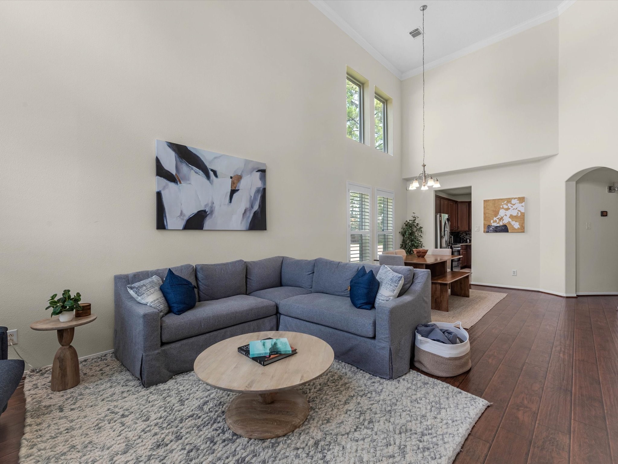 14003 Stardust Lane Houston, TX 77041 - Photo 6 of 30 a living room with furniture and a wooden floor