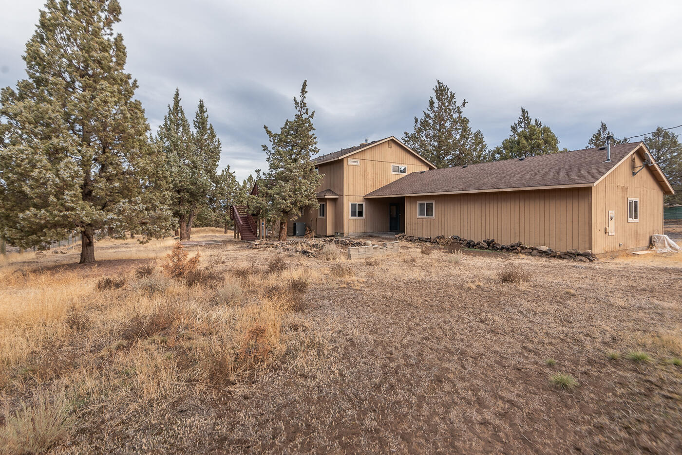 21037 Southwest Gift Road Bend, OR 97703 - Photo 5 of 39 Back of home offers plenty of space for RV parking and or a shop.