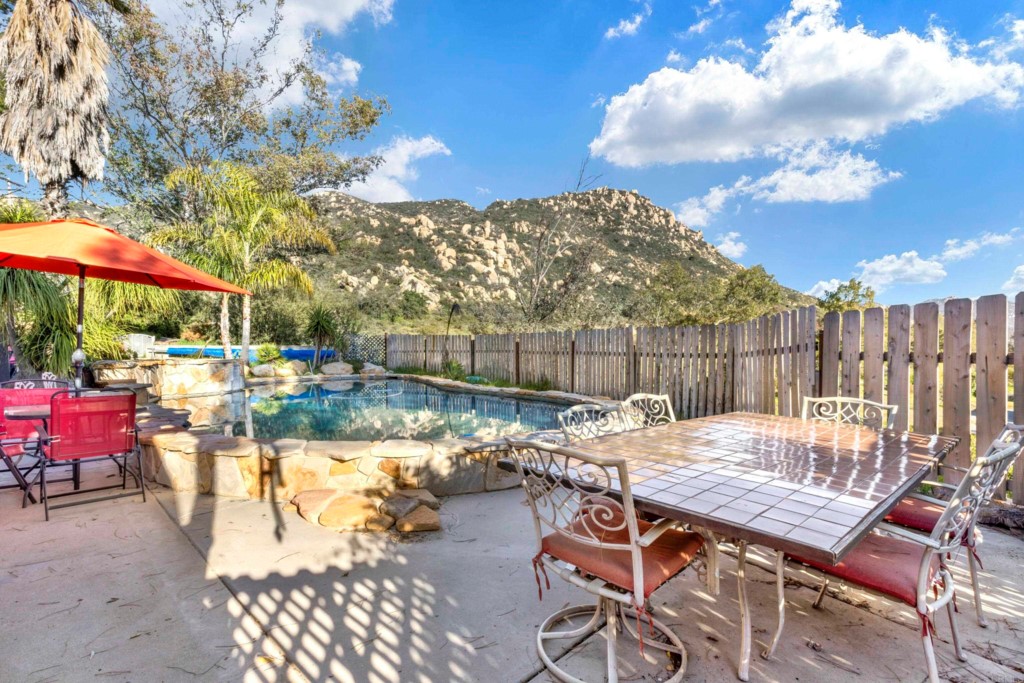15866 Lyons Valley Road Jamul, CA 91935 - Photo 37 of 56 a view of a patio with furniture and a table