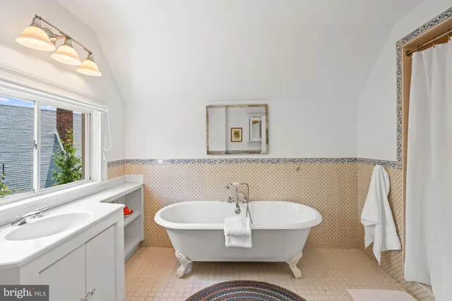 a bathroom with a sink and a bathtub
