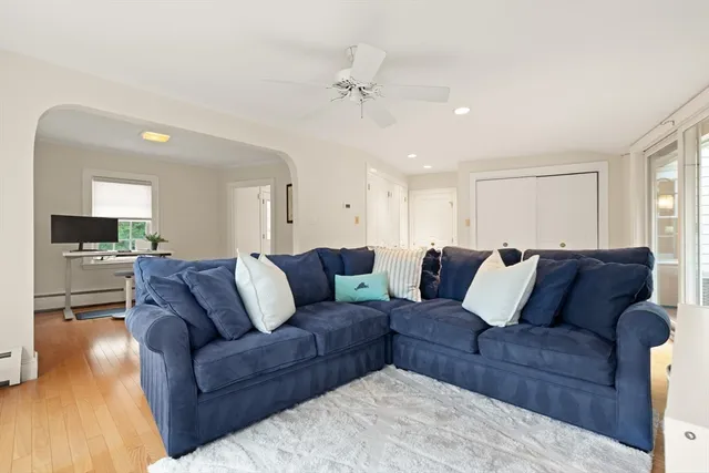 a view of a chairs and table in the patio