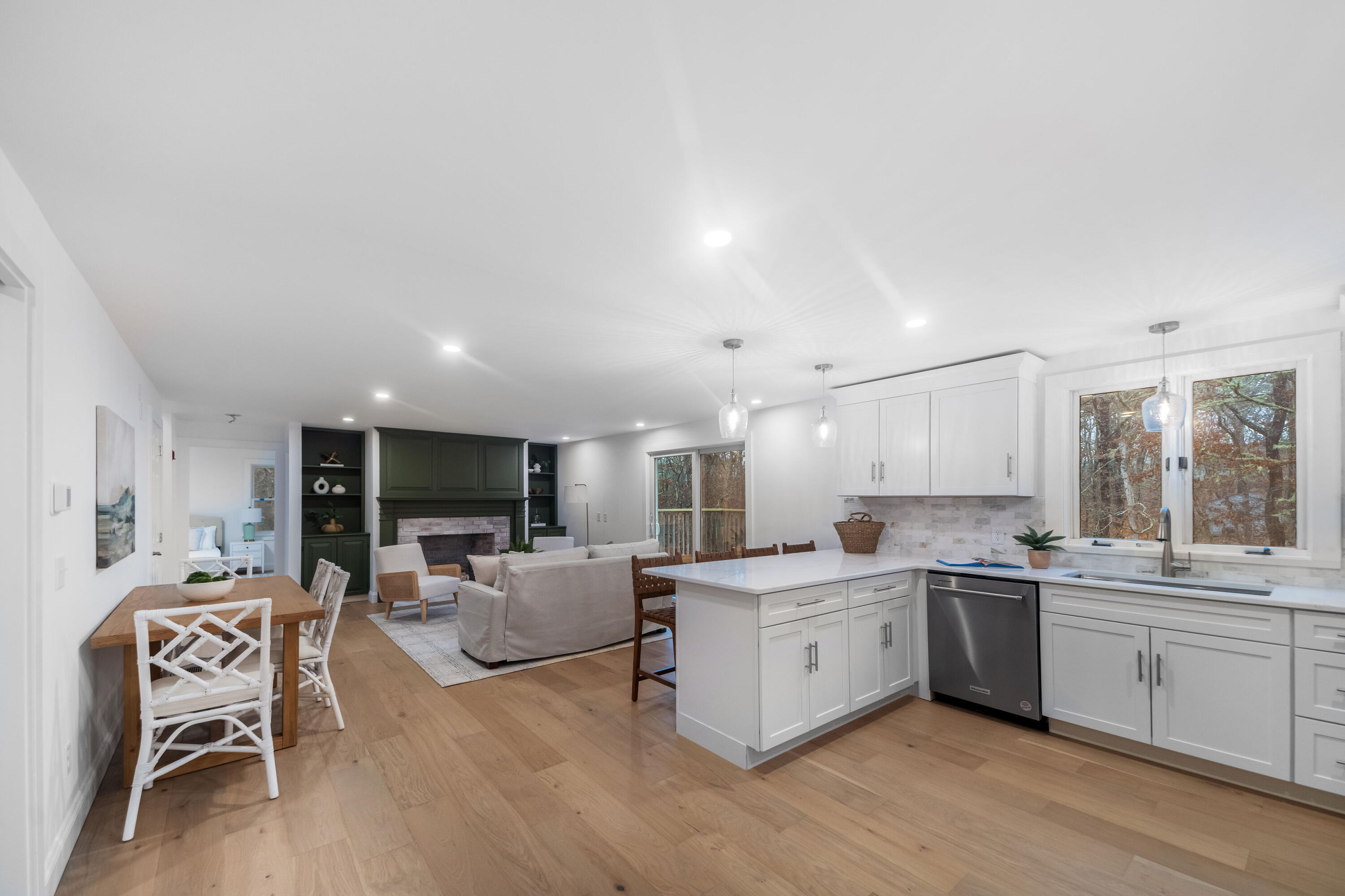 3 Sheayer Road Harwich, MA 02645 - Photo 8 of 38 a view of kitchen with microwave a sink and cabinets