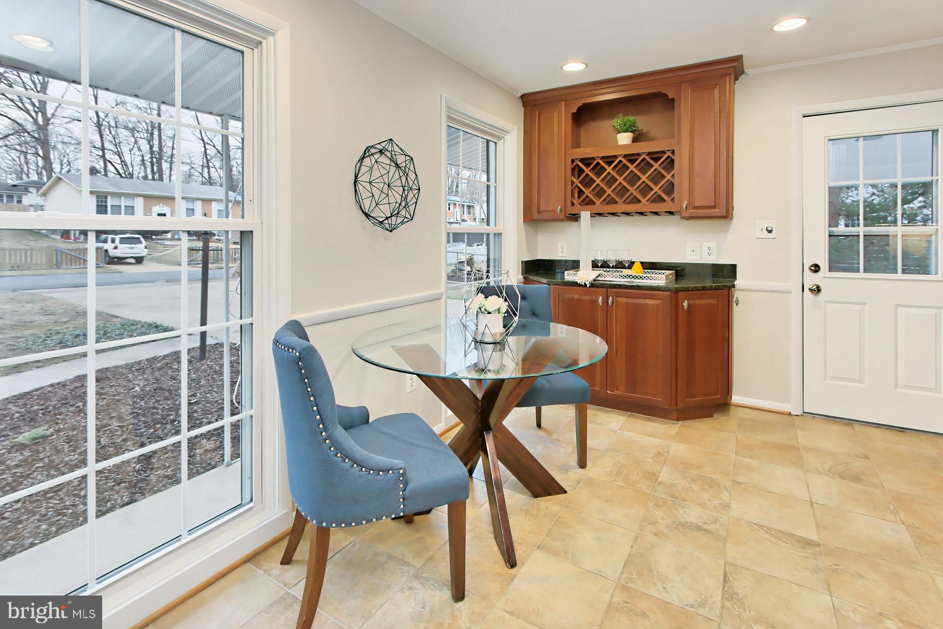 6313 Alberta Street Springfield, VA 22152 - Photo 15 of 45 Huge table space in kitchen & floor 2 ceil windows