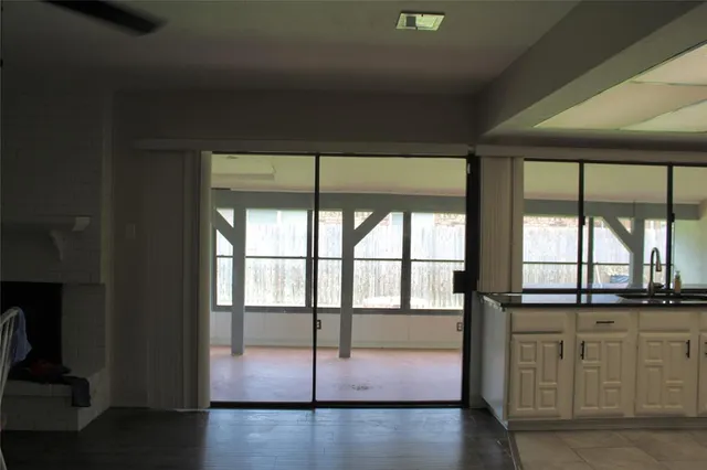 a view of a room with window