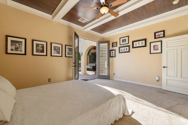 a spacious bathroom with a granite countertop tub and a sink