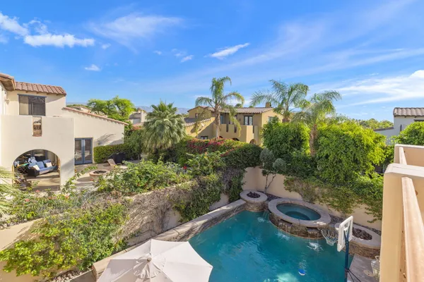 a view of a city with a houses