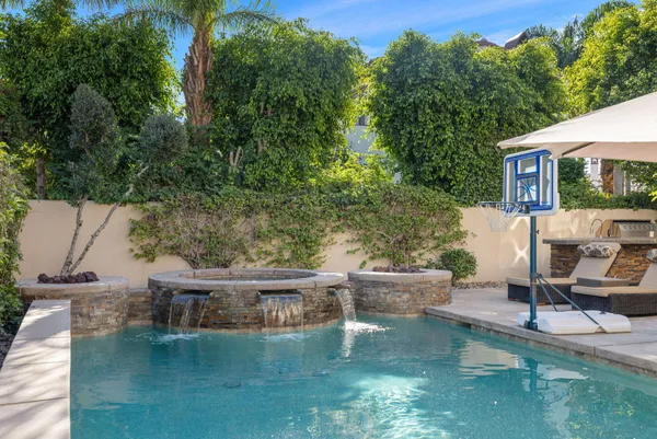 a view of city and mountain