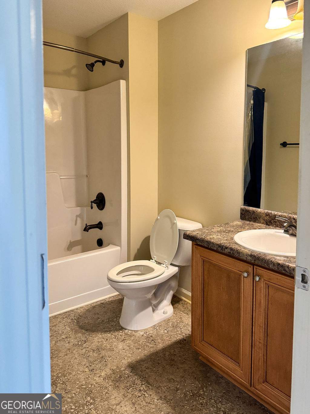 170 Fire Crk Trail Senoia, GA 30276 - Photo 39 of 62 a bathroom with a granite countertop sink toilet and shower