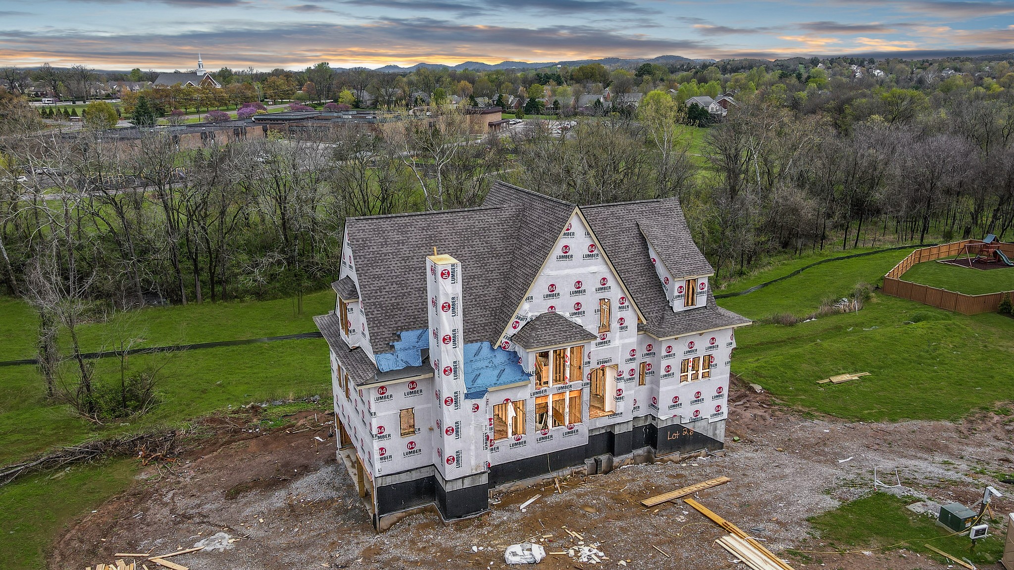 3031 Natures Landing Drive Franklin, TN 37064 - Photo 4 of 45 an aerial view of a house with garden space and a lake view