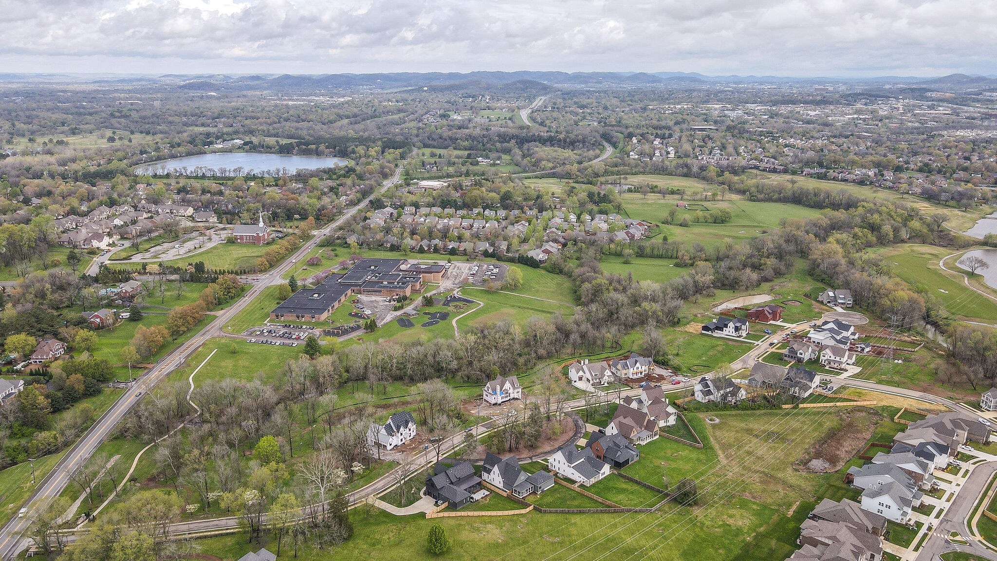 3031 Natures Landing Drive Franklin, TN 37064 - Photo 45 of 45 an aerial view of residential houses with outdoor space