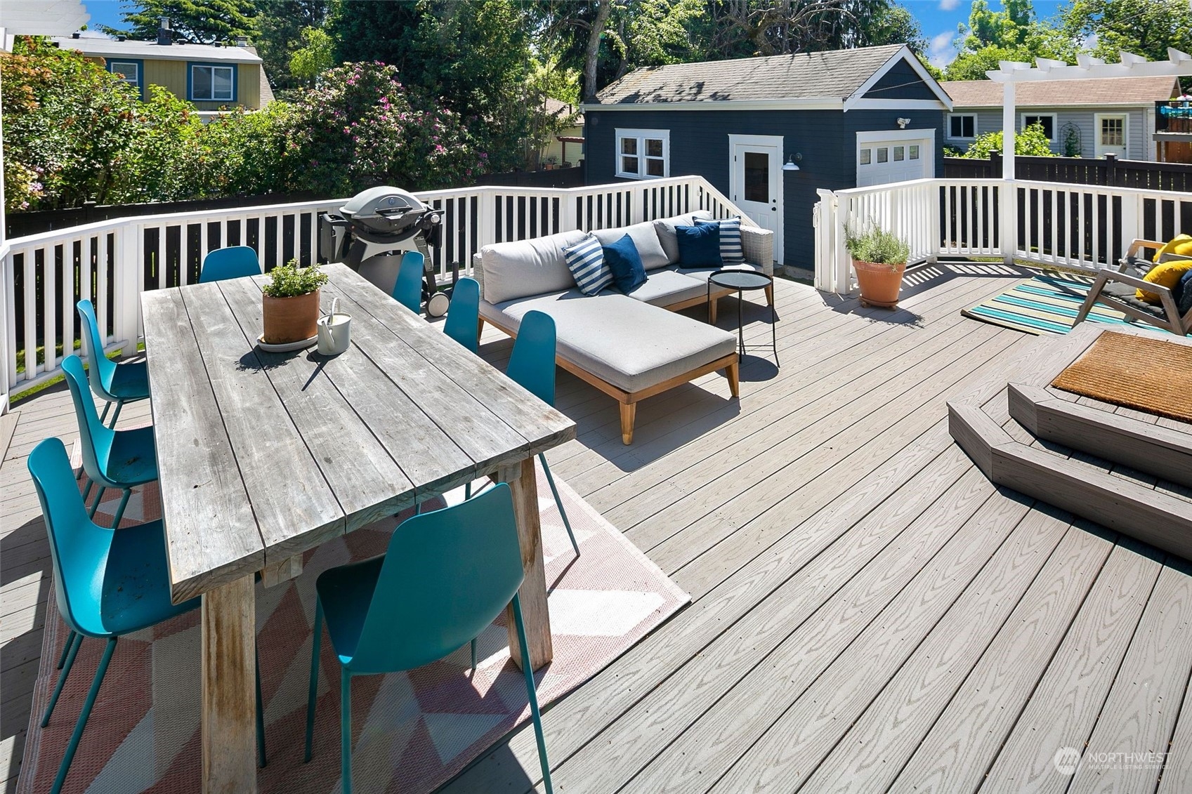 3244 Walnut Avenue Southwest Seattle, WA 98116 - Photo 29 of 40 a view of a roof deck with couches