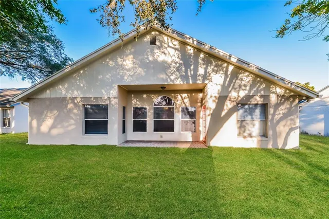 a front view of house with yard