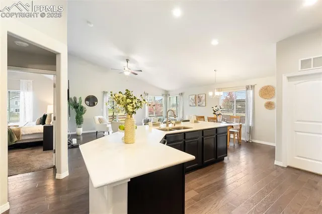 a backyard of a house with seating space