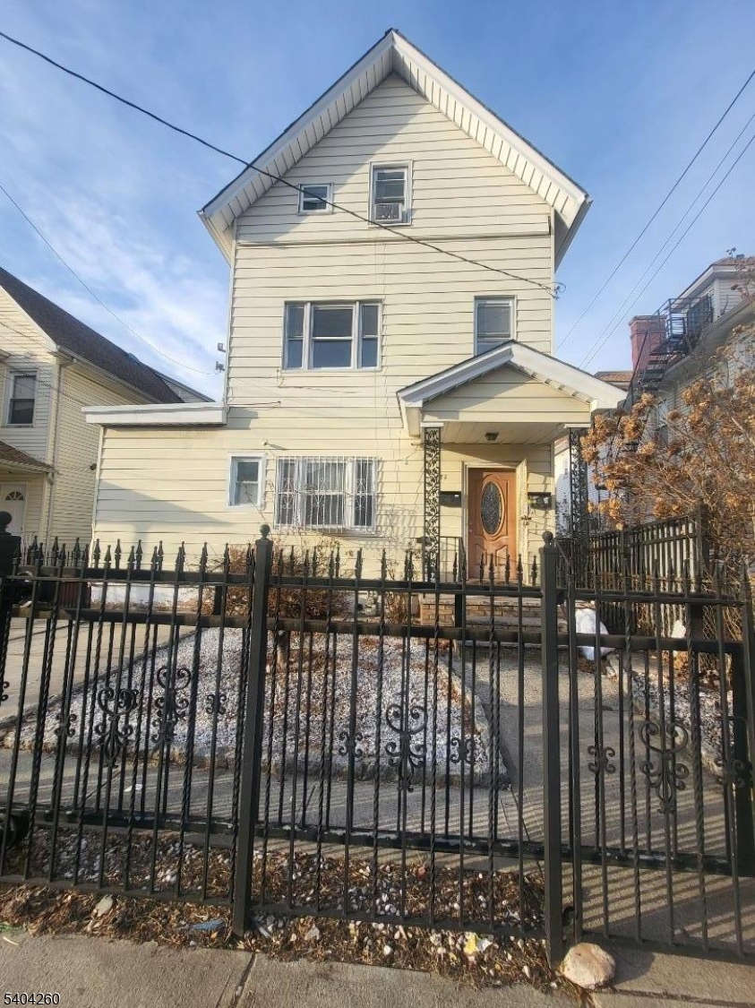 a front view of a house