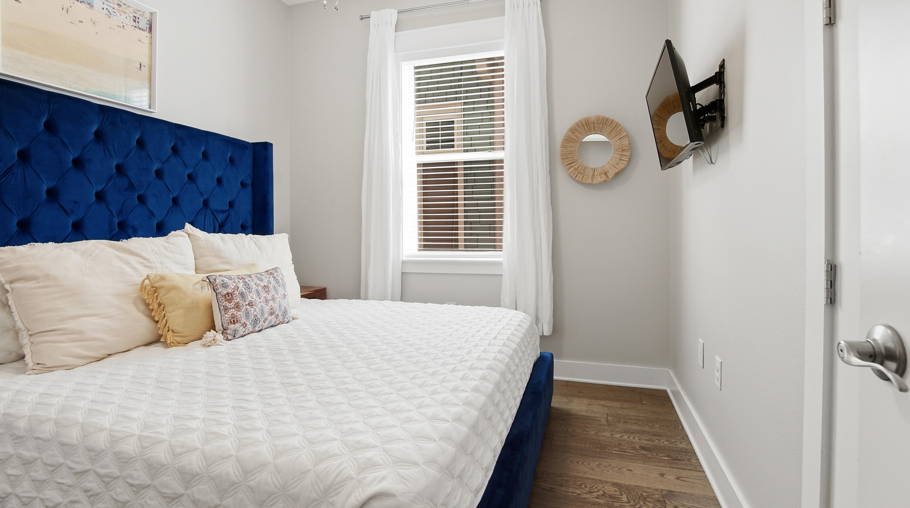 51 Dune Comet Lane, Unit A Inlet Beach, FL 32461 - Photo 18 of 41 a bedroom with a bed and a window