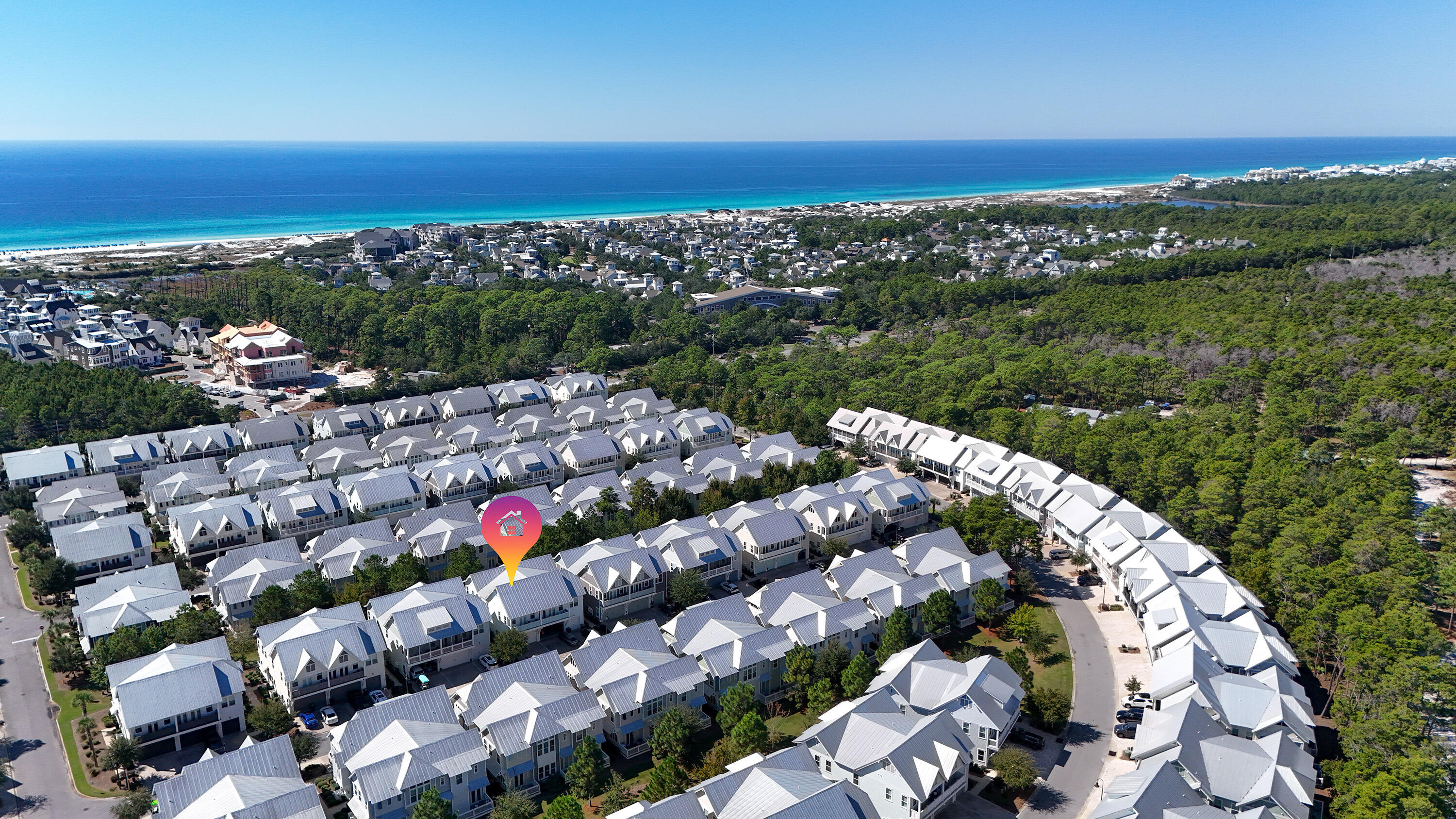 51 Dune Comet Lane, Unit A Inlet Beach, FL 32461 - Photo 37 of 41 a view of a city and ocean view